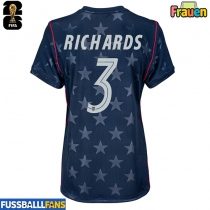 Vereinigte Staaten Chris Richards #3 Auswärtstrikot Frauen EM 2024 Kurzarm
